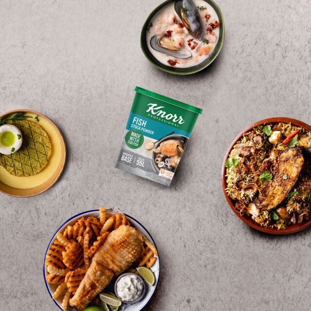 Unlock an ocean of possibilities with Knorr Professional Fish Stock Powder