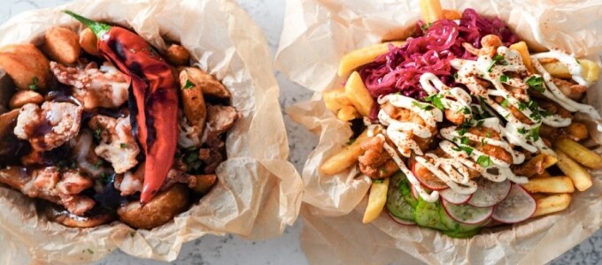 loaded fries with chicken loaded fries with chicken