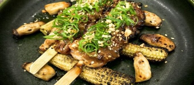 Roasted sesame teriyaki chicken wings