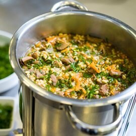 Beef Barley & Mushroom Soup