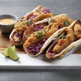 Extra Crispy Chicken wrapped in Naan Extra Crispy Chicken wrapped in Naan