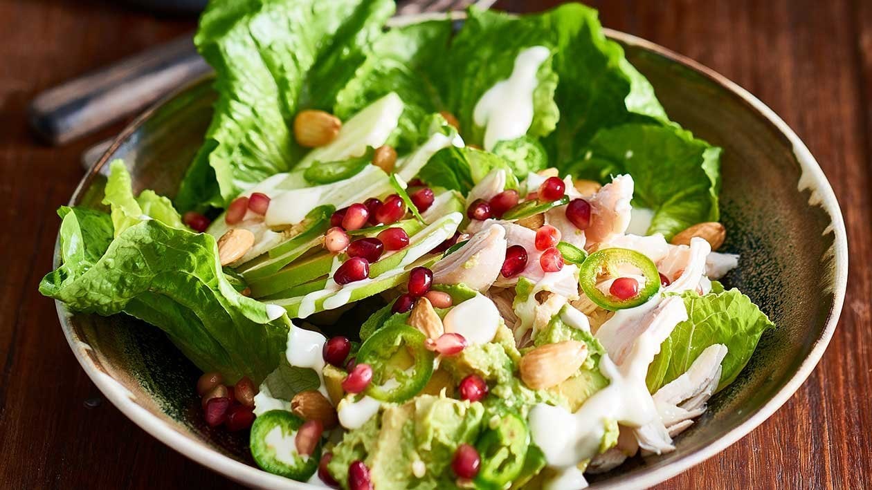 Southern Smoked Chicken Pomegranate Salad
