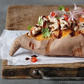 Barbecue Chicken Stuffed Sweet Potatoes Barbecue Chicken Stuffed Sweet Potatoes