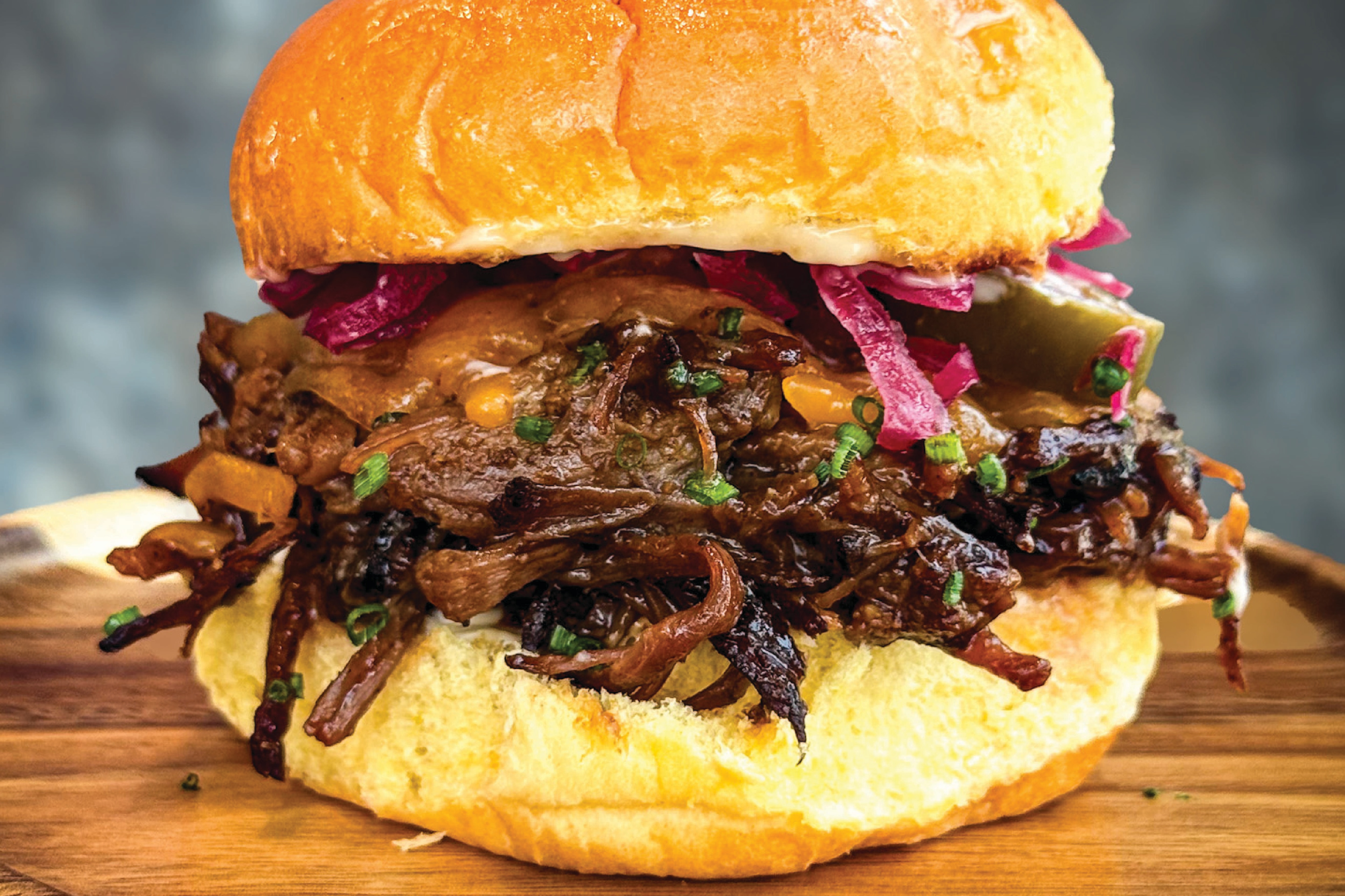 BBQ Pulled Beef Sandwich