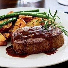 Filet Mignon with Garlic Rosemary Sauce Filet Mignon with Garlic Rosemary Sauce