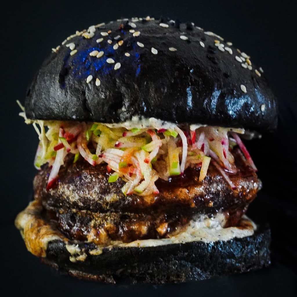 Hangug Beoseos Begoeo: Korean Style Mushroom Burger Hangug Beoseos Begoeo: Korean Style Mushroom Burger