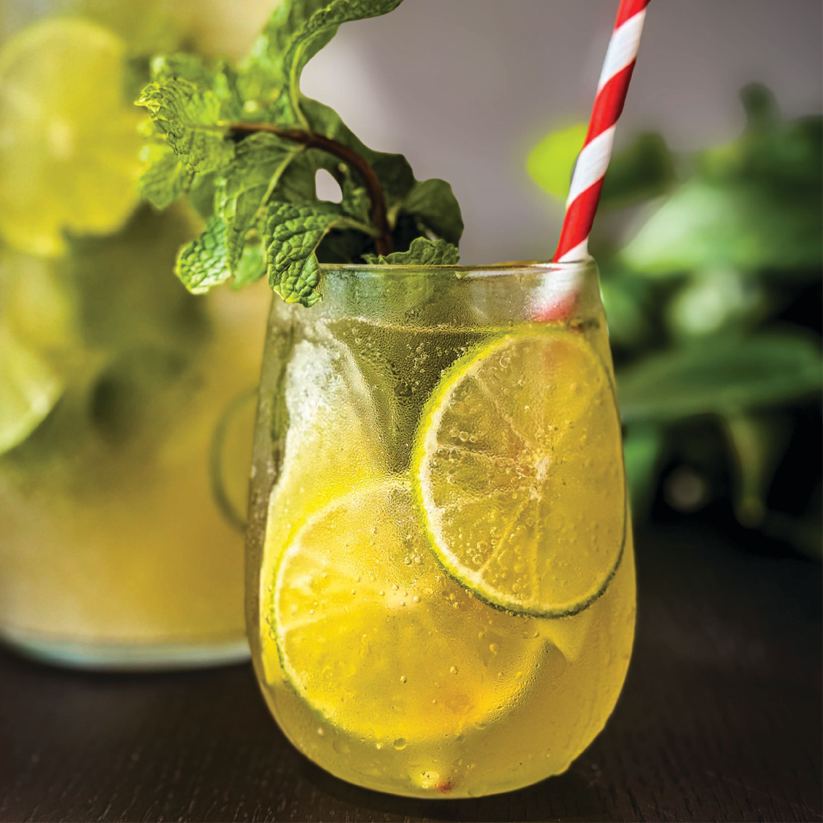 Lime Mint Ginger Ale Juice