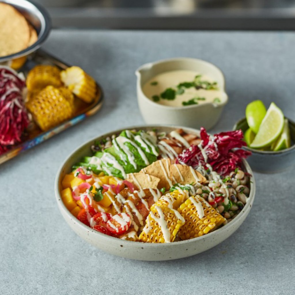 Mango Habanero Vegan Chicken Bowl Mango Habanero Vegan Chicken Bowl