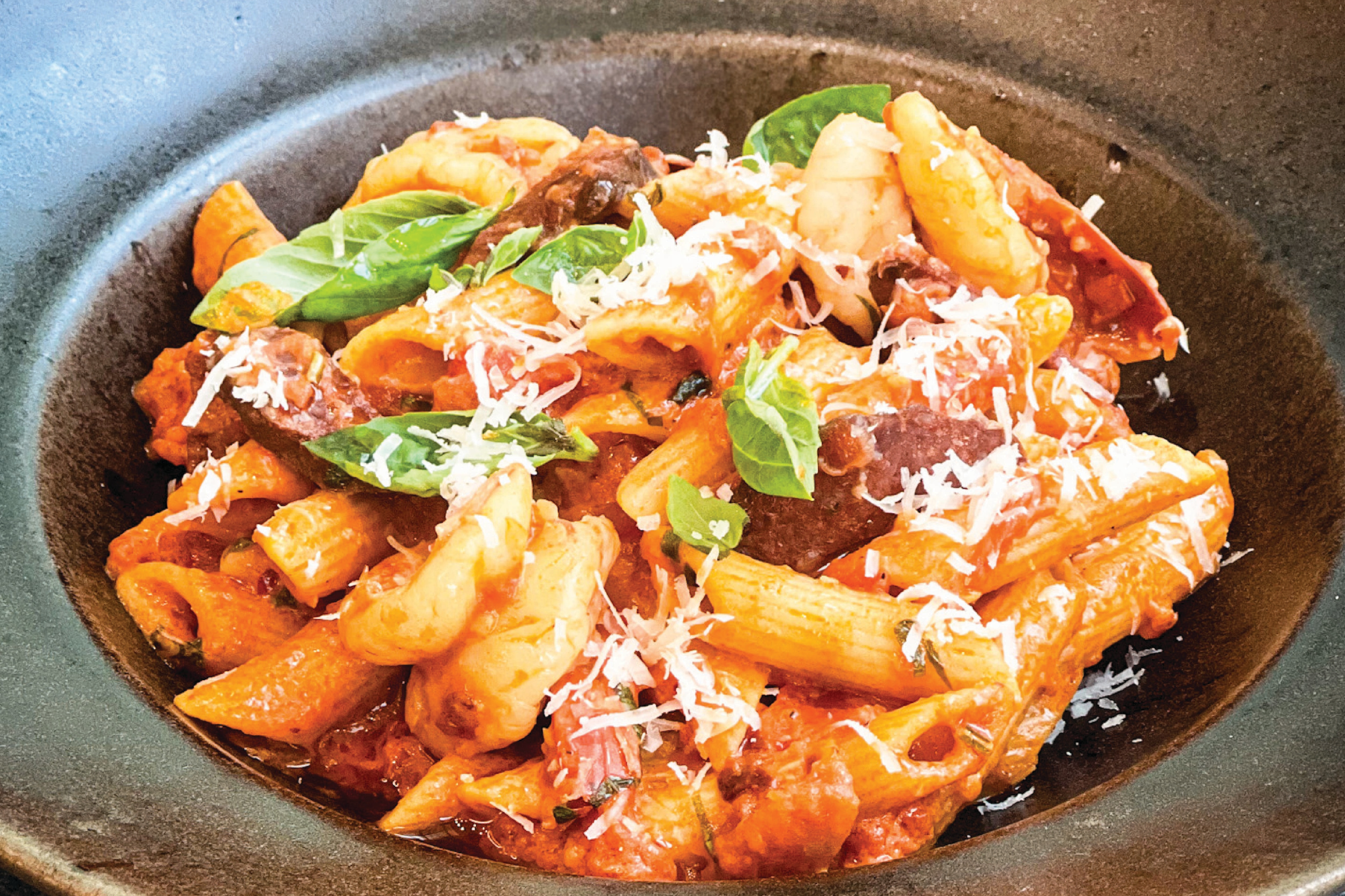 Sausage and Shrimp Pasta