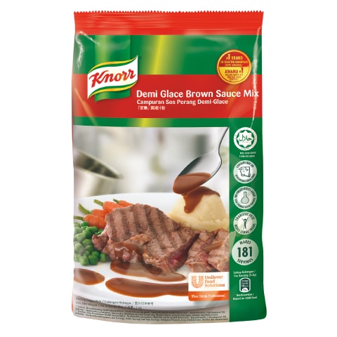 Knorr Demi Glace Brown Sauce Mix (6x1KG) - Knorr Demi Glace delivers same authentic taste within minutes