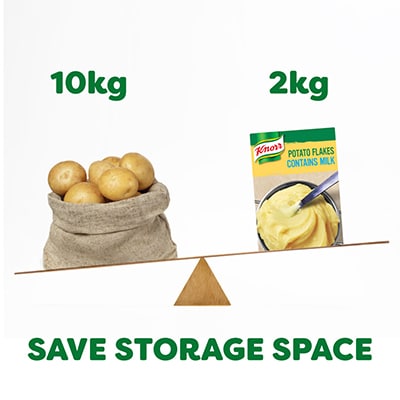 Knorr Mashed Potato (1x2KG) [Maldives Only] - High quality potatoes make the best traditional mashed potato