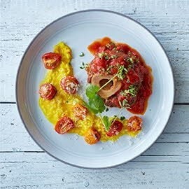 Osso Bucco with Risotto Milanese Osso Bucco with Risotto Milanese