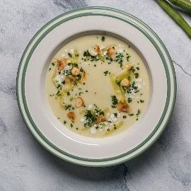 Cream of Moringa with Roasted Garlic Flakes Cream of Moringa with Roasted Garlic Flakes