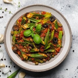 Steamed Okra Provencal Steamed Okra Provencal